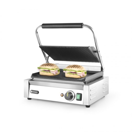 Hendi Panini Grill Ribbed Top & Bottom