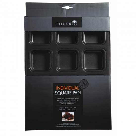 MasterClass Non Stick Brownie Pan