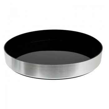 Non-Slip Round Bar Tray Aluminium Effect