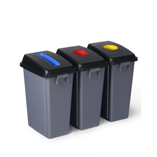 Ressol 60lt Recycling Station Set of 3