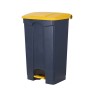 Yellow & Grey Pedal Bin 87lt