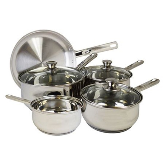 MasterClass 5 Piece Deluxe Stainless Steel Cookware Set 
