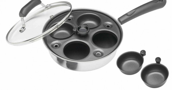 Sur La Table Egg Poaching Pan, 4 Cup