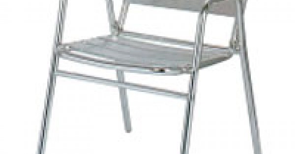 Aluminium Stacking Chair Square Back