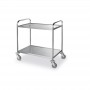 Stainless Steel Two Tier Serving Trolley