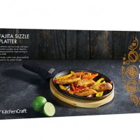 KitchenCraft World Of Flavours Cast Iron Fajita Sizzler