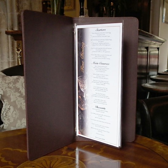 Barcelona A4 Menus