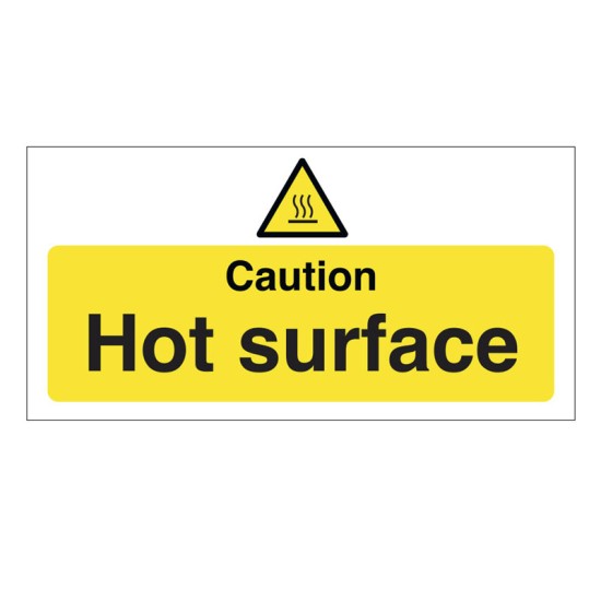 Hygiene Sticker Caution Hot Surface