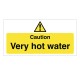 Hygiene Sticker Caution Hot Water