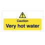 Hygiene Sticker Caution Hot Water