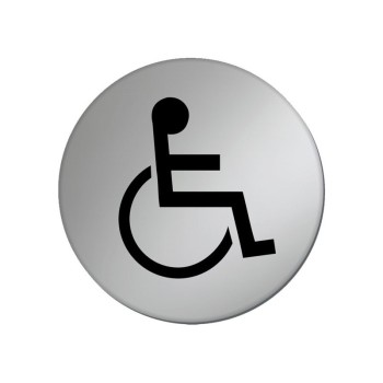 Wheelchair Toilet Sign Disc