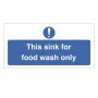 Hygiene Sticker Food Wash Only