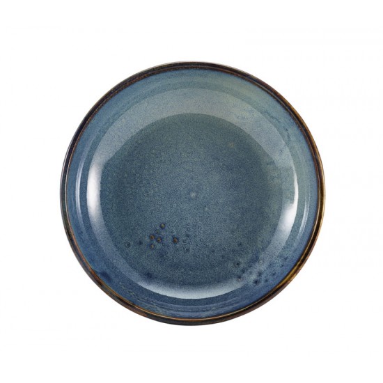 Aqua Blue Terra Porcelain Coupe Bowls