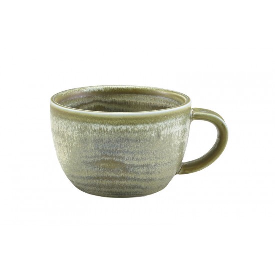 Matt Grey Terra Porcelain Coffee Cup & Saucer