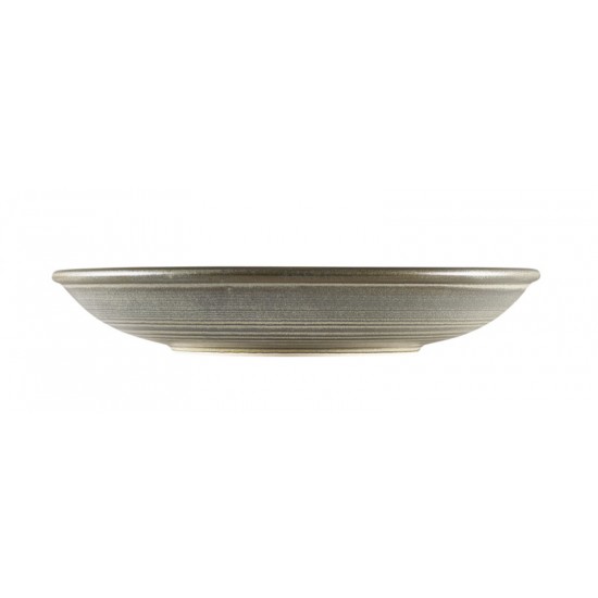 Matt Grey Terra Porcelain Deep Coupe Plates