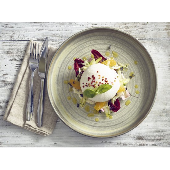 Matt Grey Terra Porcelain Presentation Plates