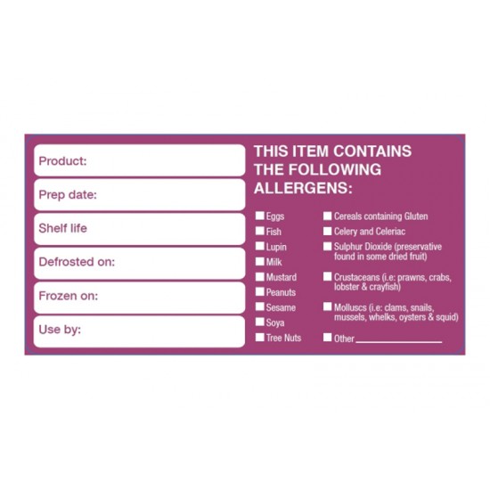 NCCO Allergen Labels 