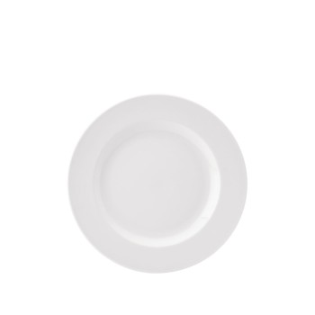 Pure White Wide Rimmed Plate 25.5cm