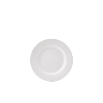 Pure White Wide Rimmed Plate 17cm