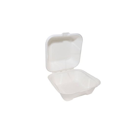 Bagasse Burger Box 6"