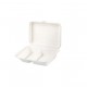 Bagasse Two Compartment Meal Box