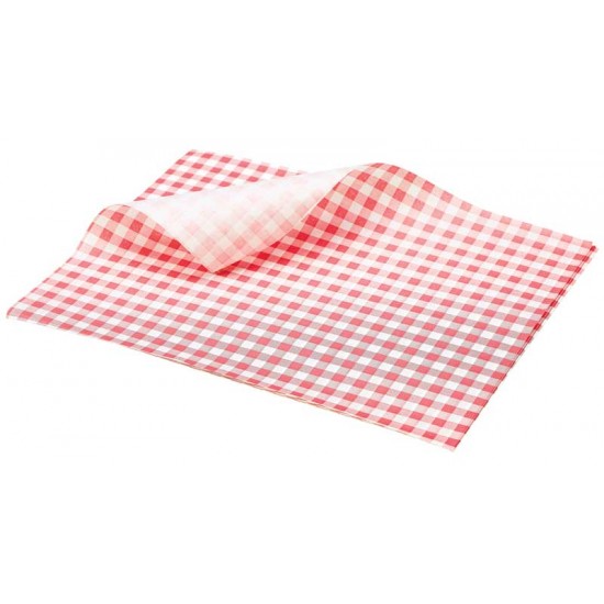 Greaseproof Paper Gingham Print