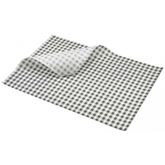 Greaseproof Paper Gingham Print