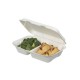 Bagasse Two Compartment Meal Box