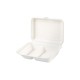 Bagasse Two Compartment Meal Box