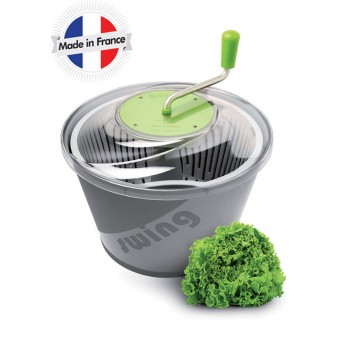 Amco Dishwasher Safe Salad Spinner in White and Green