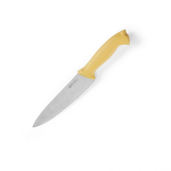 Cooks Knife Yellow Handle 7"