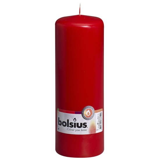 Bolsius Pillar Candle Red 200/70