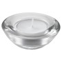 Tea Light Holder Glass Flat