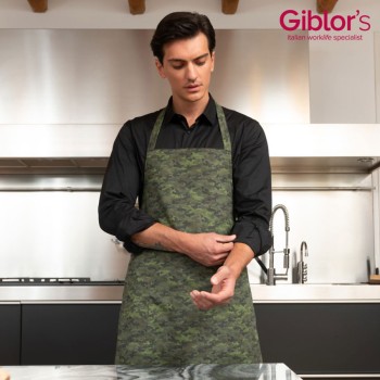 Giblors Paris Bib Apron Camouflage