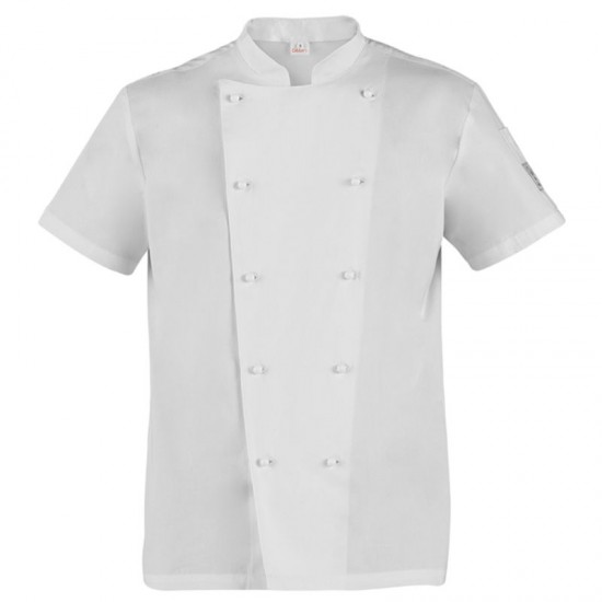 Giblors Tommy Chef Jacket S/S White